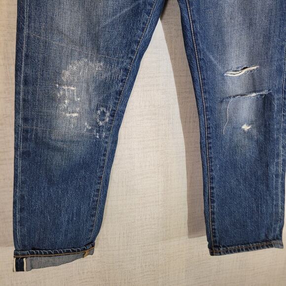 Adriano Goldschmied Jeans Womens 26 Piper Slouchy Slim Crop Stitch Selvedge Pant - Picture 4 of 14